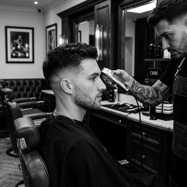 Professioneller Haarschnitt